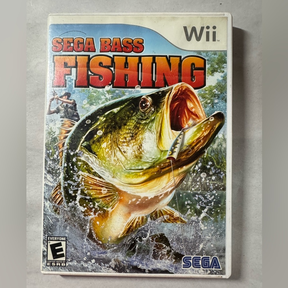 Sega Bass Fishing Game (Nintendo Wii, 2008) Retro No Manual
